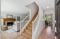 05 - 1245 Rimer Drive - View of the stairs and fireplace