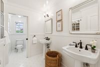 29 - 31 Old Millstone Lane - Bathroom sink and toilet and a basket