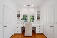 46 - 231 Sundown Terrace - A small home office with a built-in desk and chair.