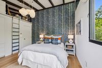 34 - 840 Broadmoor Court - 3rd Bedroom with accent wallpaper, loft space, and modern decor.