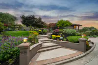 1 _ 21 Nemea Lane _ Front entrance with landscaped steps and garden