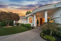 2 _ 2 Reliez Manor Court - Front exterior with covered entry, columns, driveway, and landscaping