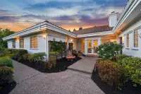 18 _ 2 Reliez Manor Court - Exterior courtyard with landscaped garden, covered entry, and French doors