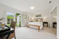 29 _ 808 Rosedale - Guest house bedroom with garden access and mirrored closet doors