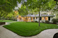 2 _ 3724 Happy Valley Road _ Front exterior with covered entry, walkway, lawn, and landscaping