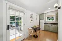 39 _ 1751 Reliez Valley Road _ Dining nook and kitchenette with French door, built-in cabinetry, and window