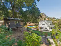 43 _ 1751 Reliez Valley Road _ Main residence, guest cottage, pool, landscaped grounds, and surrounding hillside