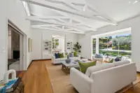 5 _ 3336 Las Huertas _ Living Room with seating area with large windows