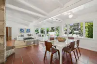 13 _ 3336 Las Huertas _ Dining Room with seating area and large windows