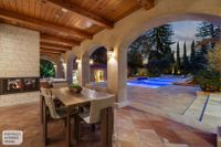 Patio to backyard. Digitally altered image --great