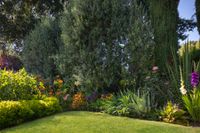 Incredible garden with flowers